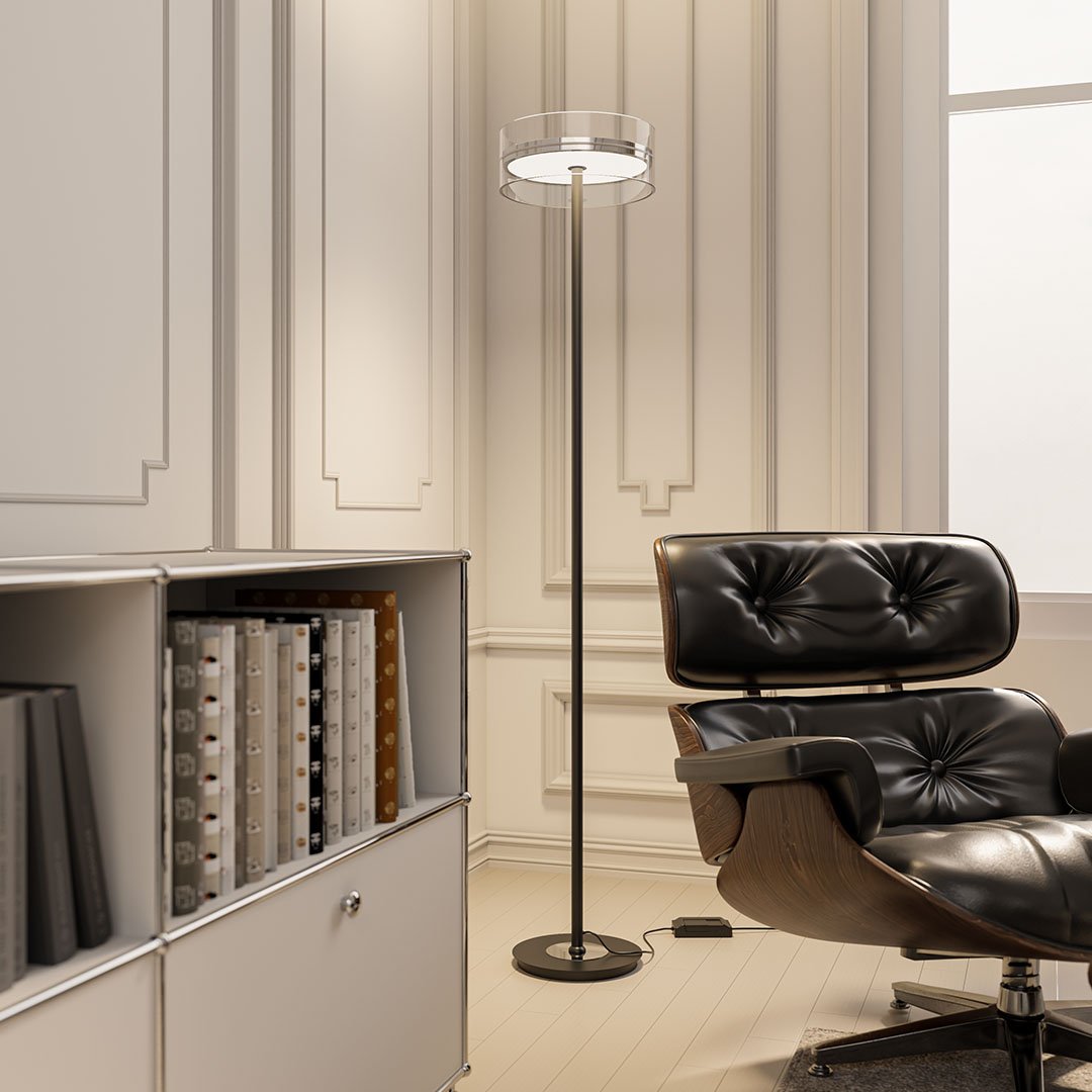 Liora vegglampe Orntli moderne glass- og metallkunstlys