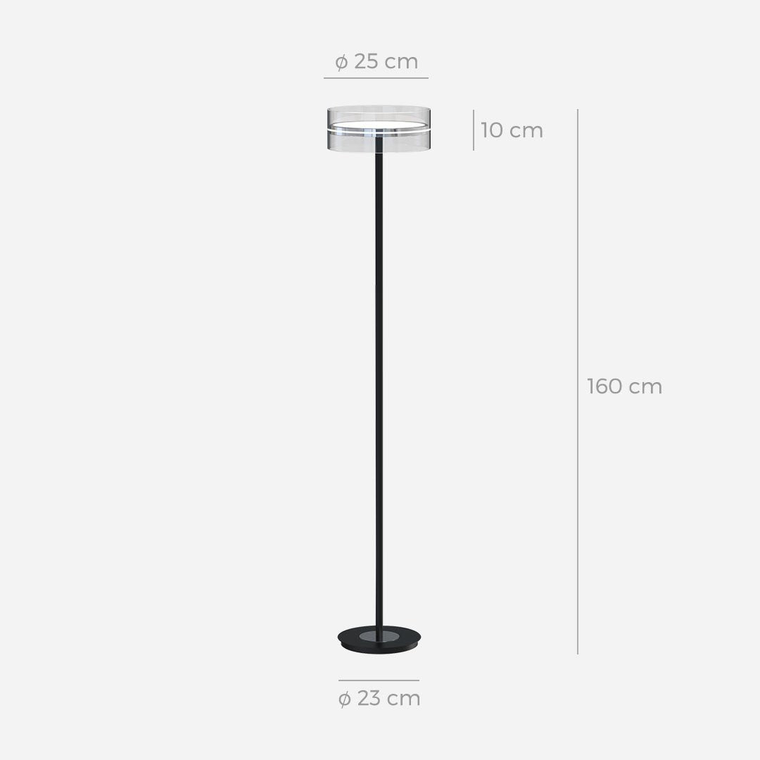 Liora vegglampe Orntli moderne glass- og metallkunstlys