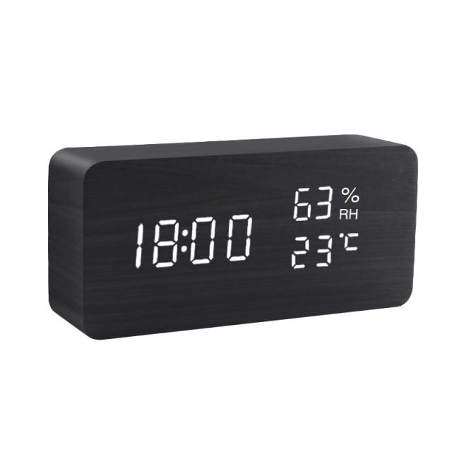 Jam Penggera LED Minimalis Pokok