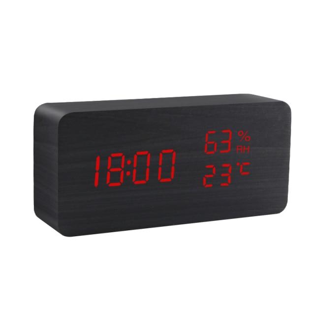 Jam Penggera LED Minimalis Pokok