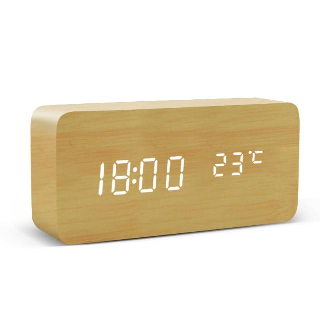Jam Penggera LED Minimalis Pokok