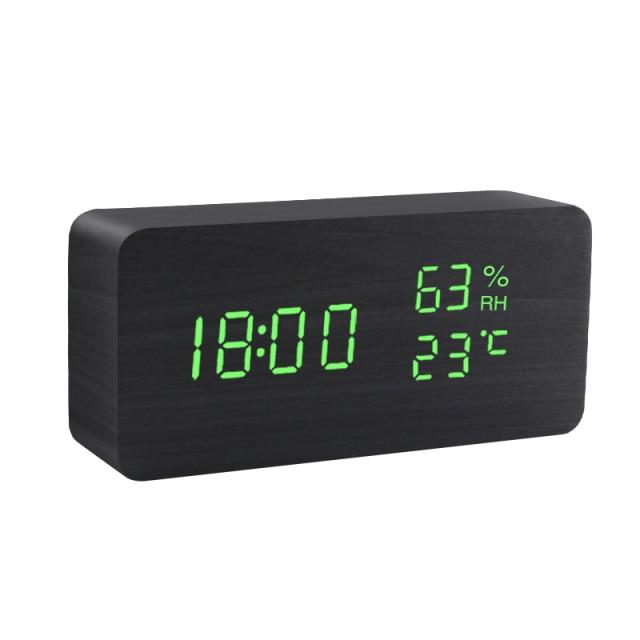 Jam Penggera LED Minimalis Pokok