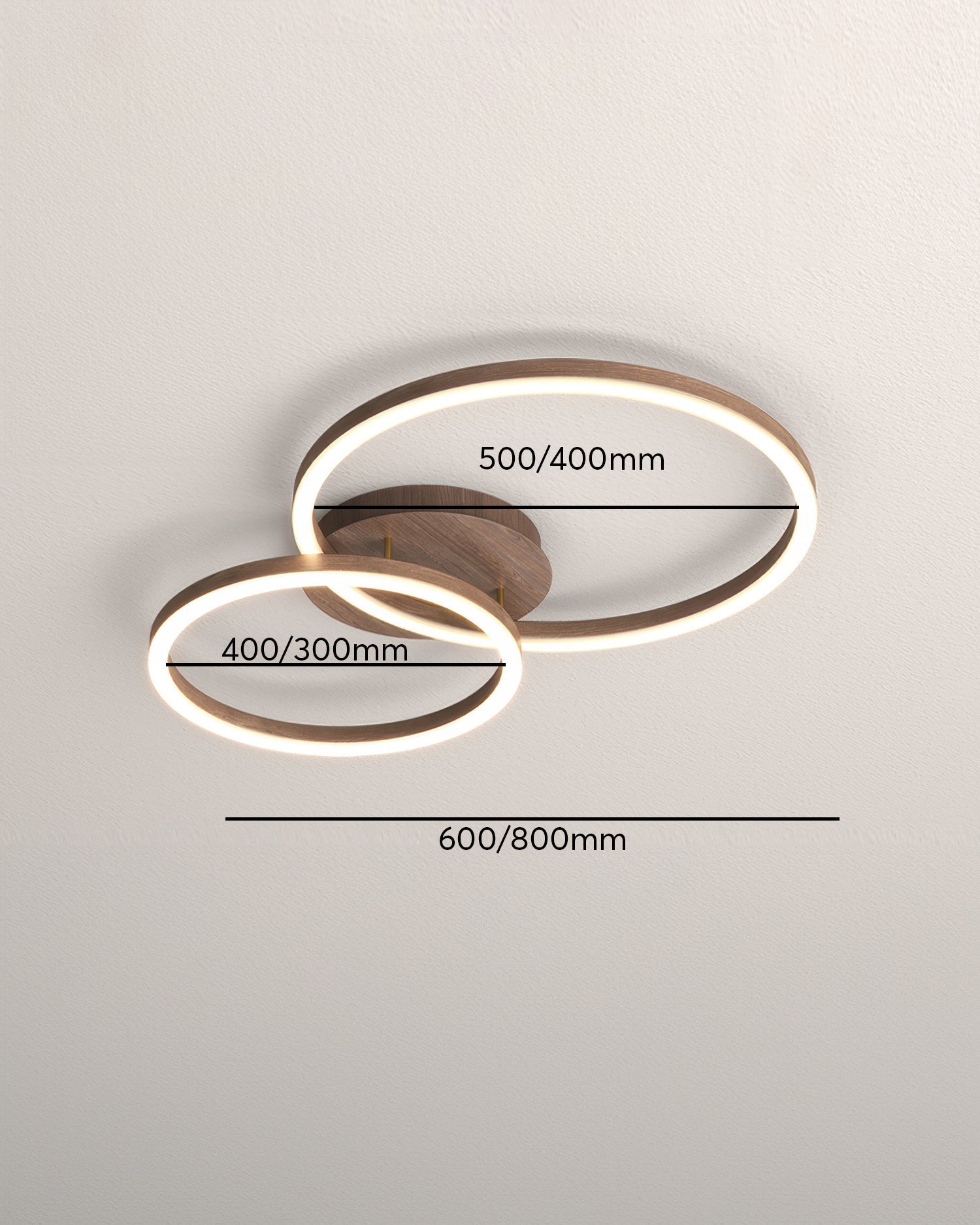 مصباح سقفي أنيق على شكل خاتم