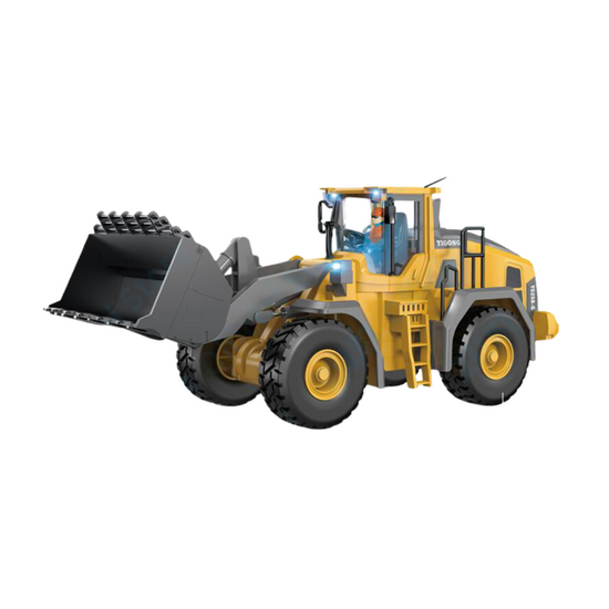 Radiostyrt bulldoser i skala 1:16: realistisk byggemoro!