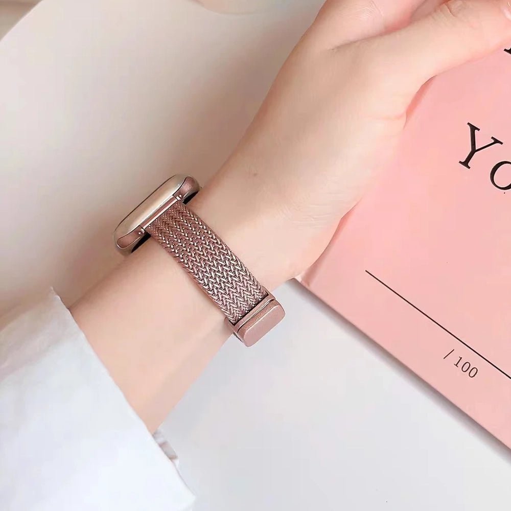 Bracelet ultra-fin en acier inoxydable pour Apple Watch femme