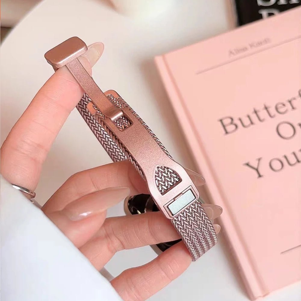 Bracelet ultra-fin en acier inoxydable pour Apple Watch femme