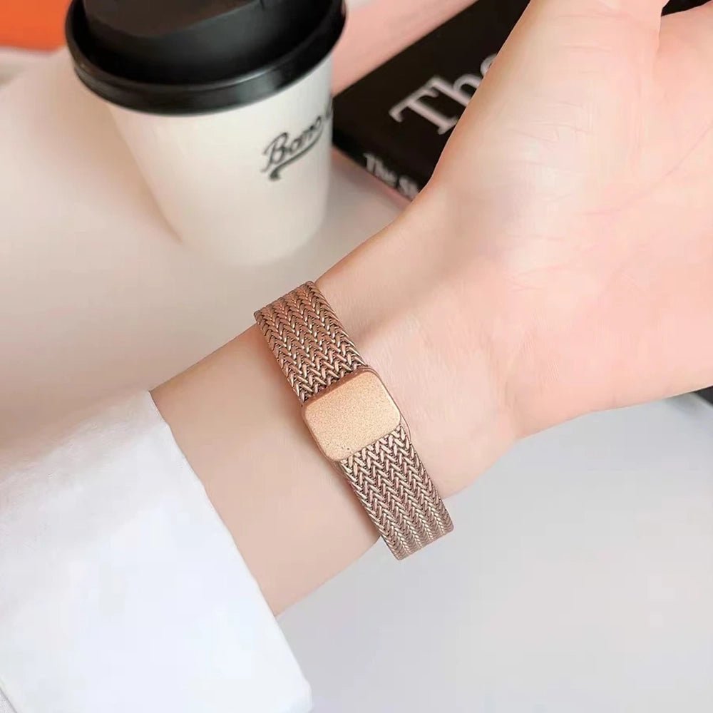 Bracelet ultra-fin en acier inoxydable pour Apple Watch femme