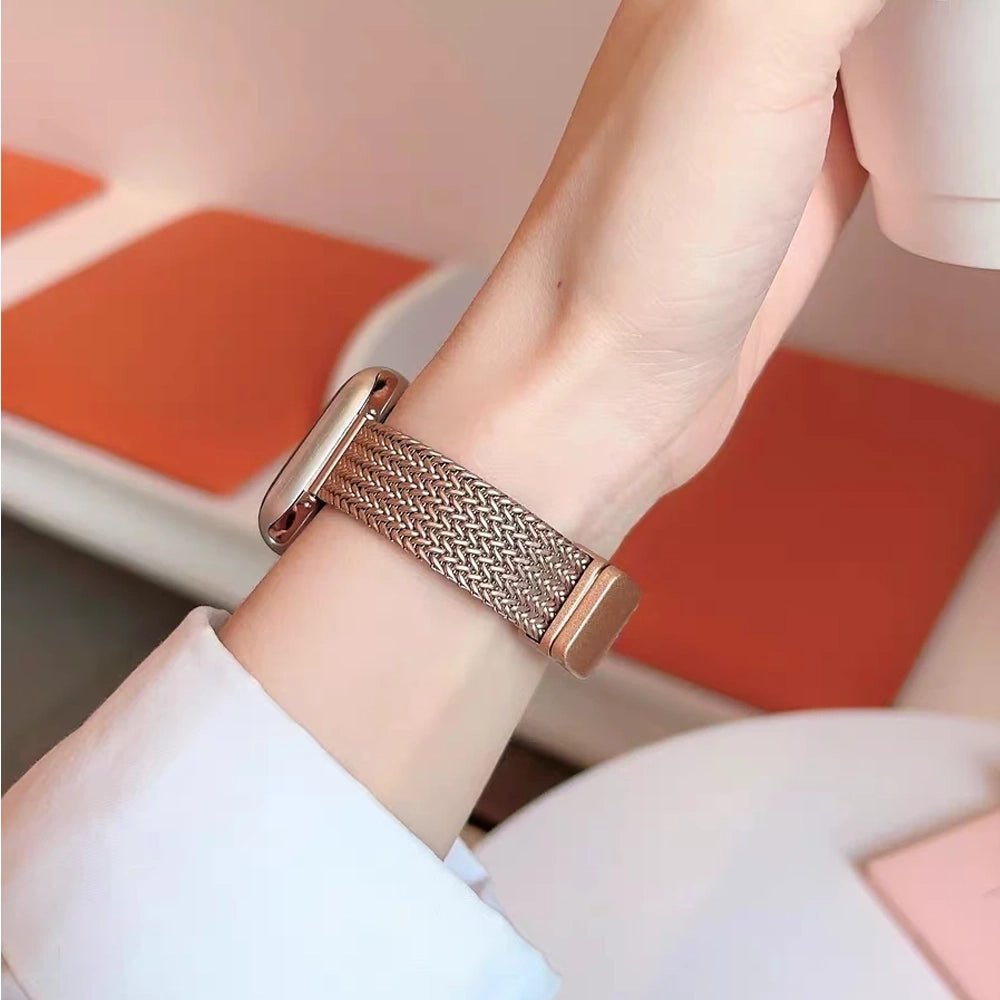 Bracelet ultra-fin en acier inoxydable pour Apple Watch femme
