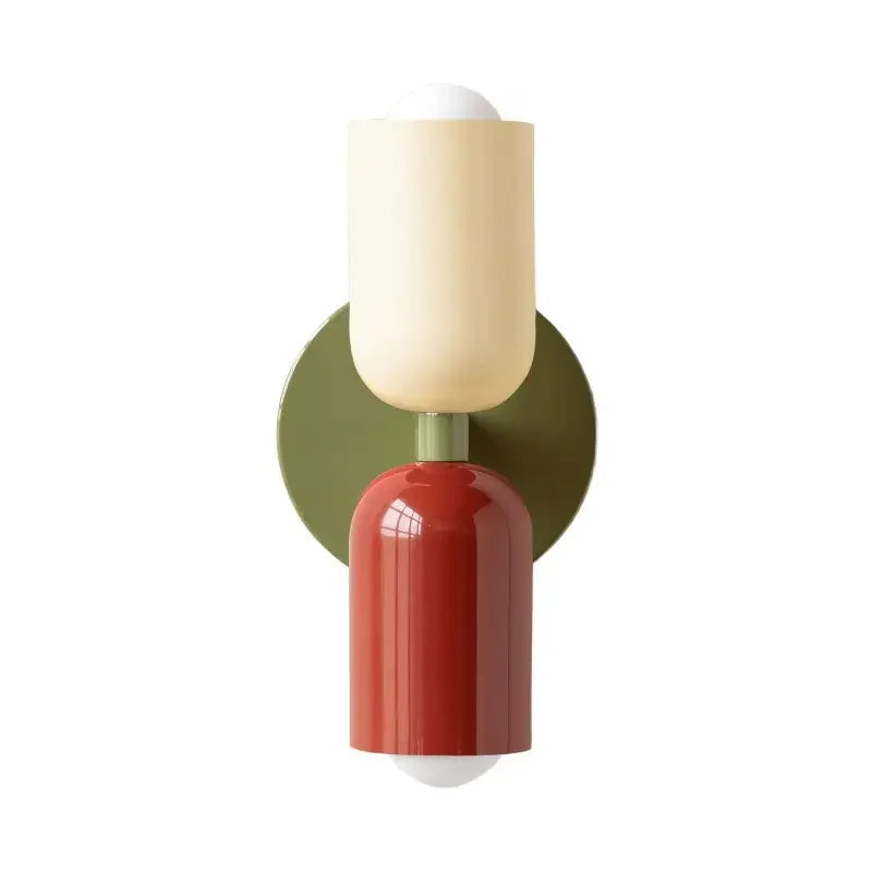 מנורת קיר Macaron – תאורה כלפי מעלה ומטה, E27, עד 8W, מתכת בצבעי פסטל