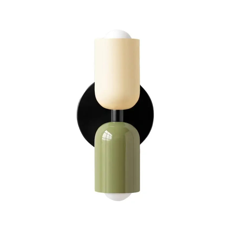 מנורת קיר Macaron – תאורה כלפי מעלה ומטה, E27, עד 8W, מתכת בצבעי פסטל