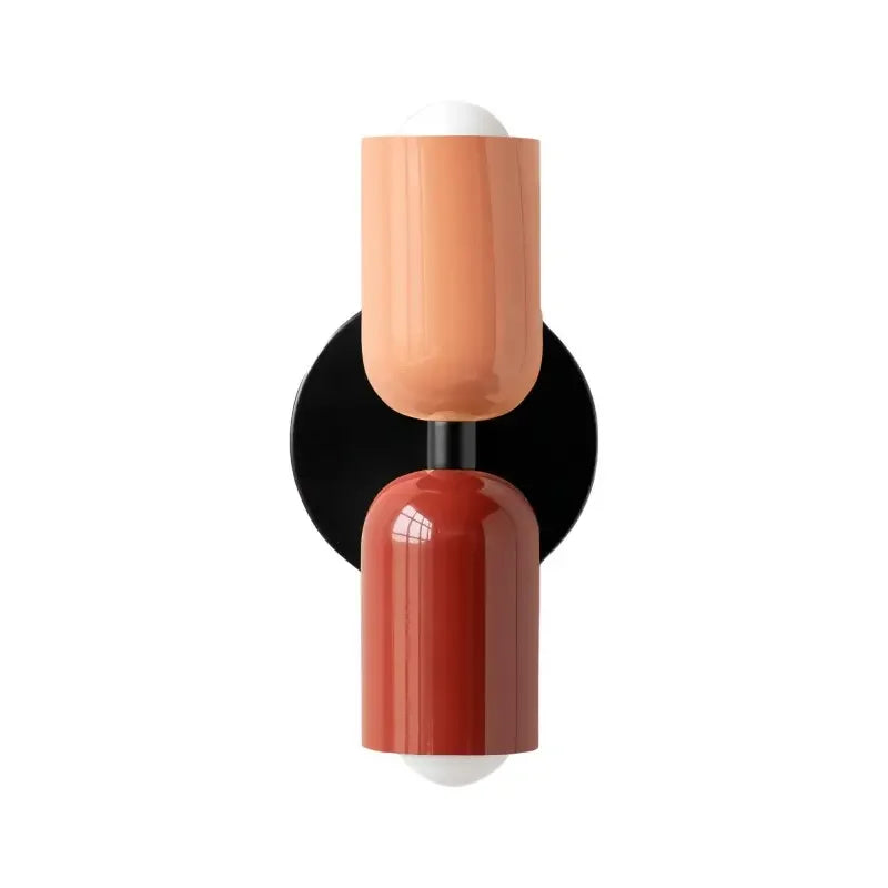 מנורת קיר Macaron – תאורה כלפי מעלה ומטה, E27, עד 8W, מתכת בצבעי פסטל