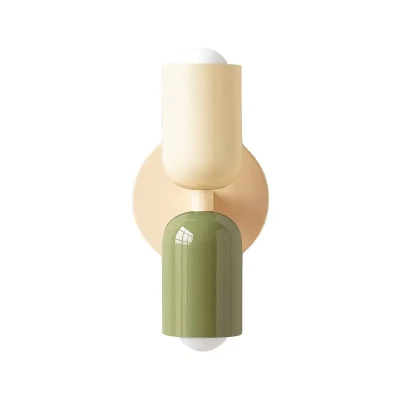מנורת קיר Macaron – תאורה כלפי מעלה ומטה, E27, עד 8W, מתכת בצבעי פסטל