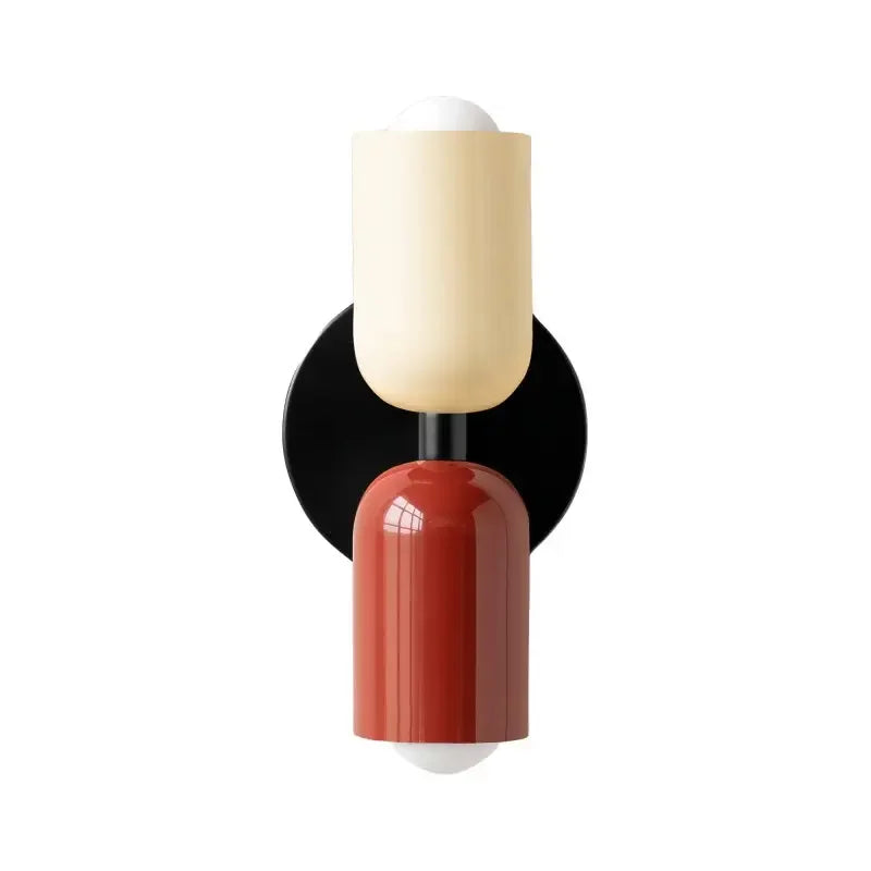 מנורת קיר Macaron – תאורה כלפי מעלה ומטה, E27, עד 8W, מתכת בצבעי פסטל