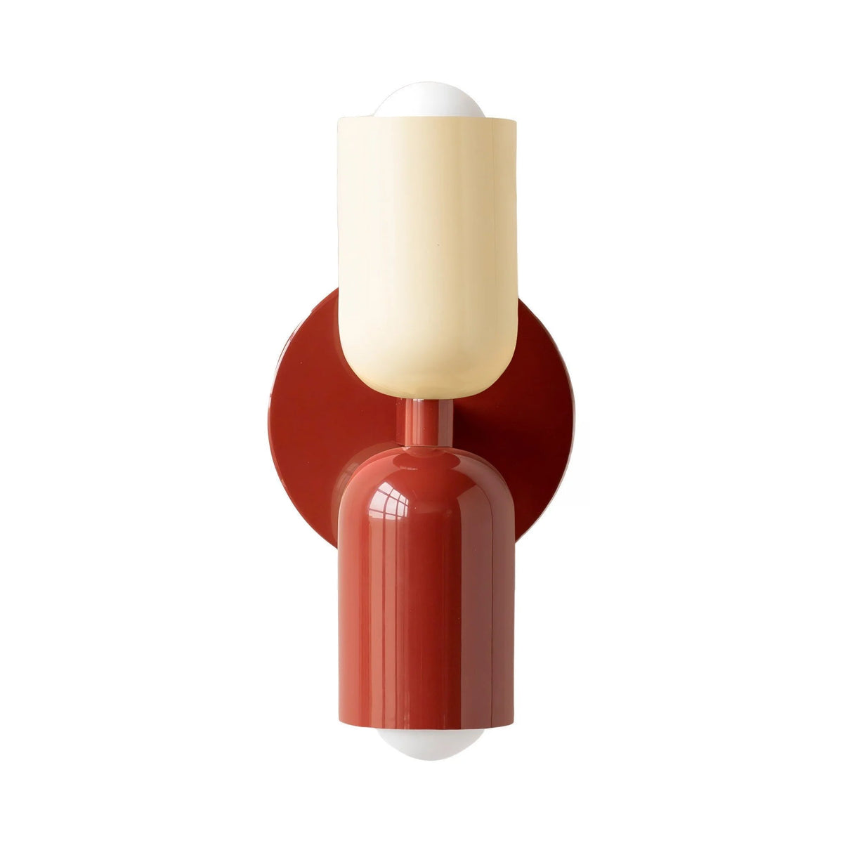 מנורת קיר Macaron – תאורה כלפי מעלה ומטה, E27, עד 8W, מתכת בצבעי פסטל
