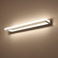 Candeeiro de parede LED retangular em metal e PC — luz uniforme e sem encandeamento