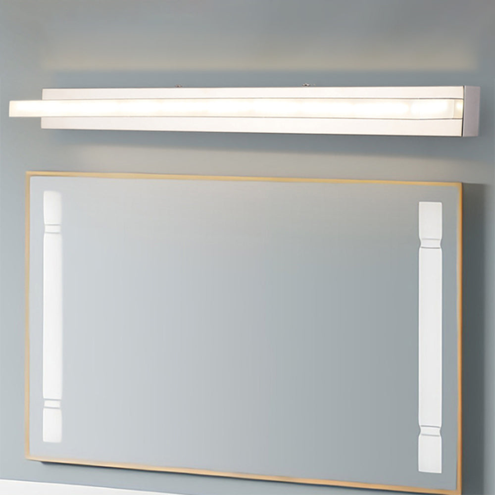 Candeeiro de parede LED retangular em metal e PC — luz uniforme e sem encandeamento