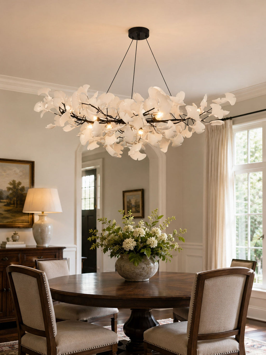 Horizon Bloom Gingko Chandelier – Organic Sculptural Branch Design