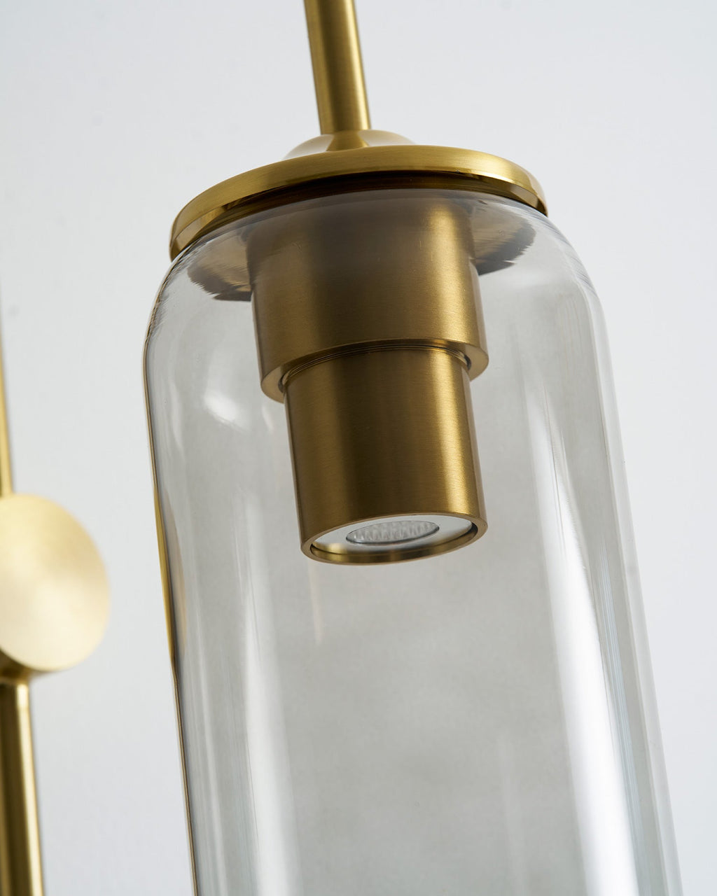 Stecker-Wandleuchte aus Glas, moderne zylindrische Form