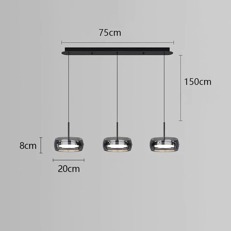 Lino | Prozirna staklena viseća svjetiljka