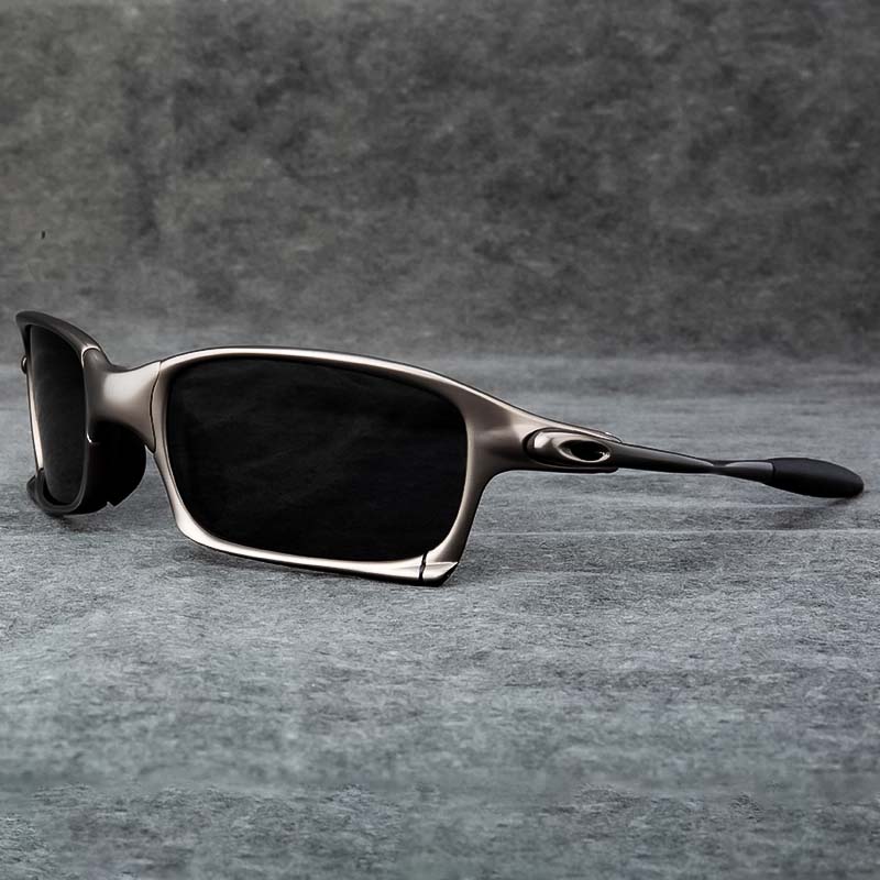 户外专家偏光运动矩形太阳镜 - UV400防护