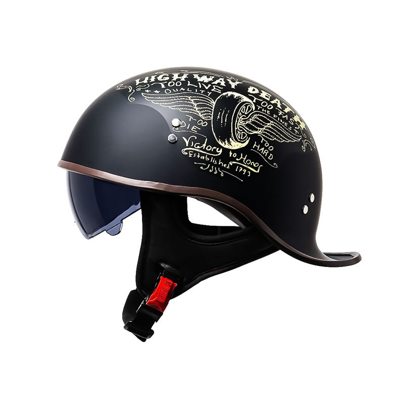 Retrostreet Yarım Kask Siperliği - DOT Onaylı