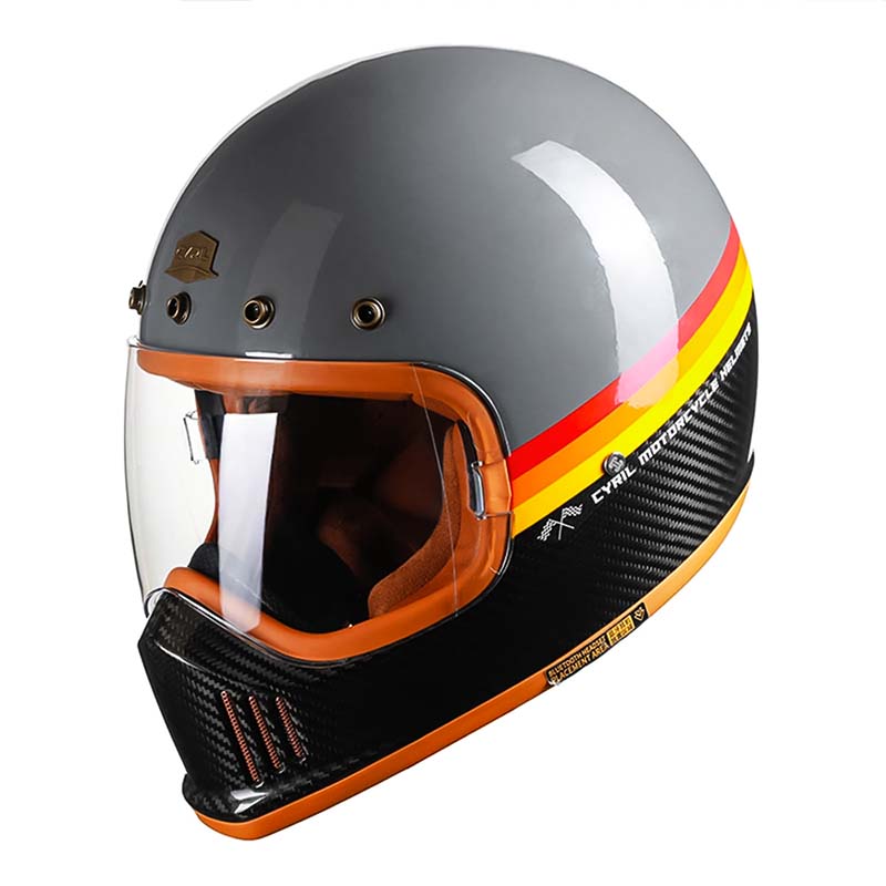 Topi keledar motosikal muka penuh gentian arang Edisi NovaX
