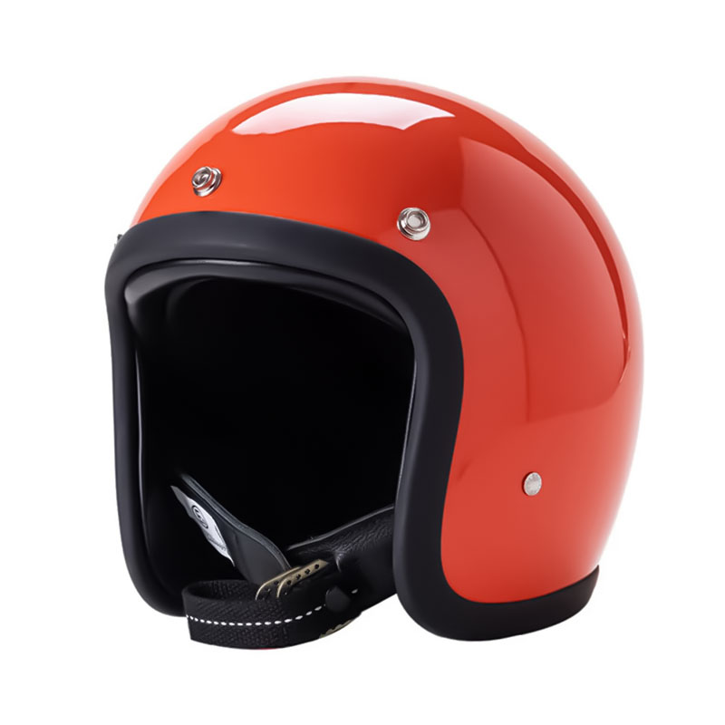 Düşük Profilli Vintage Motosiklet Kaskı - DOT ve ECE Onaylı