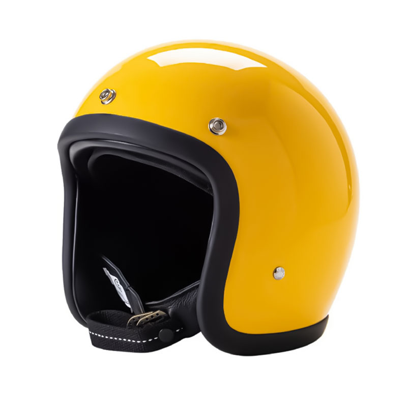 Düşük Profilli Vintage Motosiklet Kaskı - DOT ve ECE Onaylı