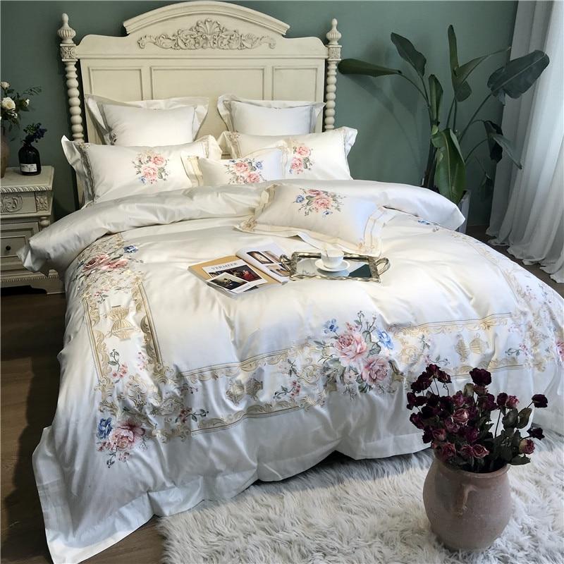 Set copripiumino Vintage Rose (Cotone egiziano, 600 TC)