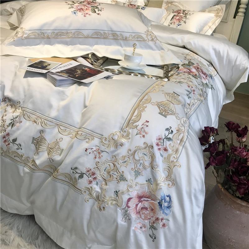 Set copripiumino Vintage Rose (Cotone egiziano, 600 TC)