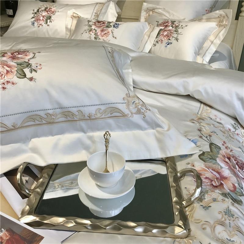 Set copripiumino Vintage Rose (Cotone egiziano, 600 TC)