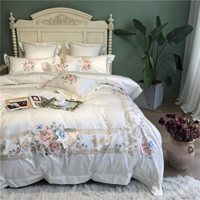 Set copripiumino Vintage Rose (Cotone egiziano, 600 TC)