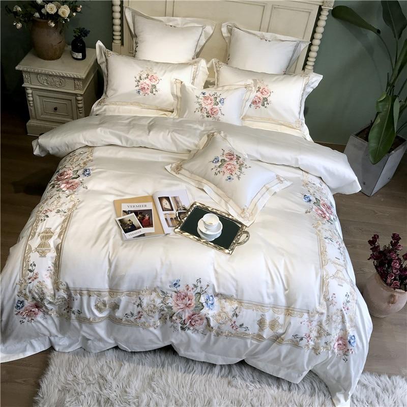 Set copripiumino Vintage Rose (Cotone egiziano, 600 TC)