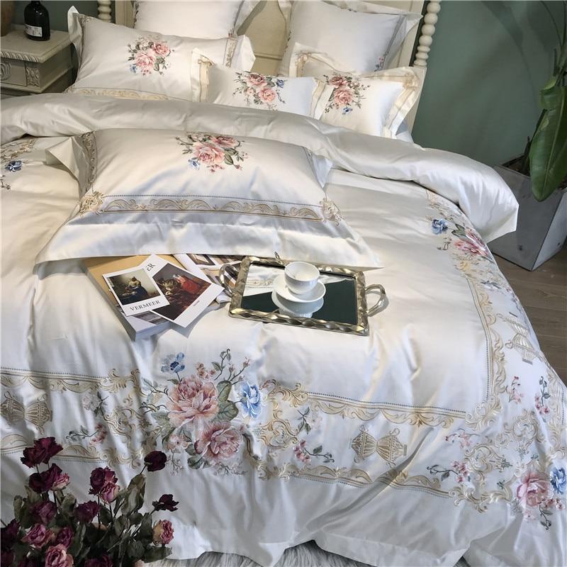 Set copripiumino Vintage Rose (Cotone egiziano, 600 TC)