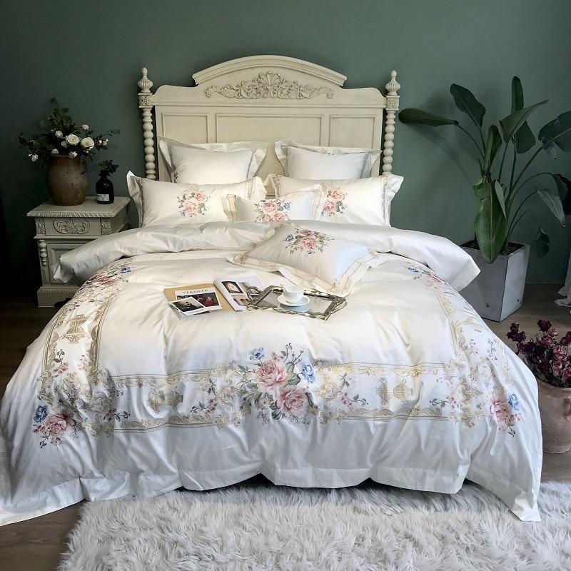 Set copripiumino Vintage Rose (Cotone egiziano, 600 TC)