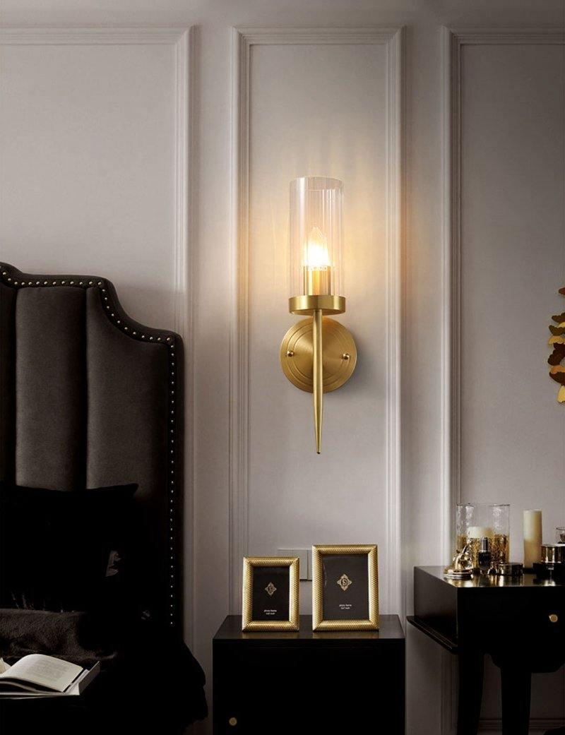 Elegante Vintage-Glaswandleuchte Vilaeisra — E14-Fassung, max. 15 W
