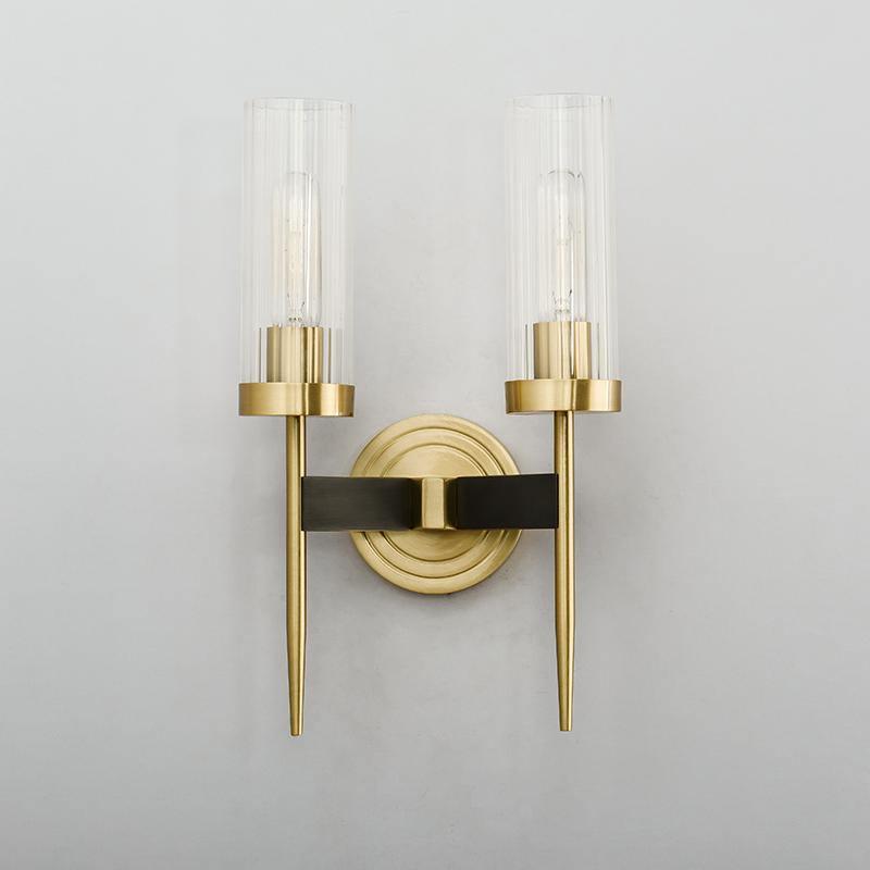 Elegante Vintage-Glaswandleuchte Vilaeisra — E14-Fassung, max. 15 W