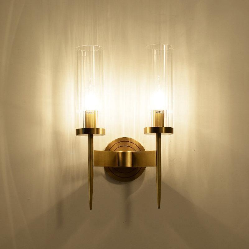 Elegante Vintage-Glaswandleuchte Vilaeisra — E14-Fassung, max. 15 W