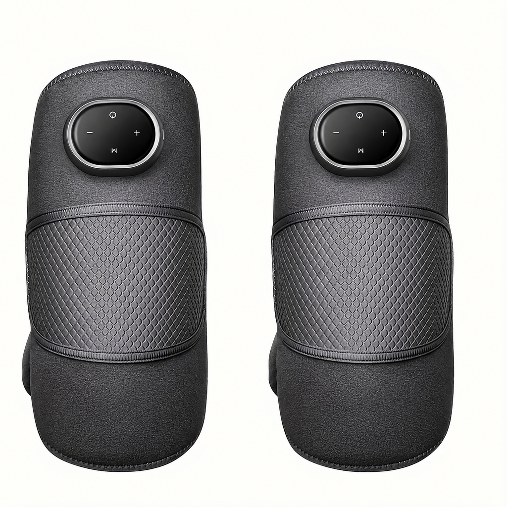 Two WarmDuo wraps with controller pod, cable and strap