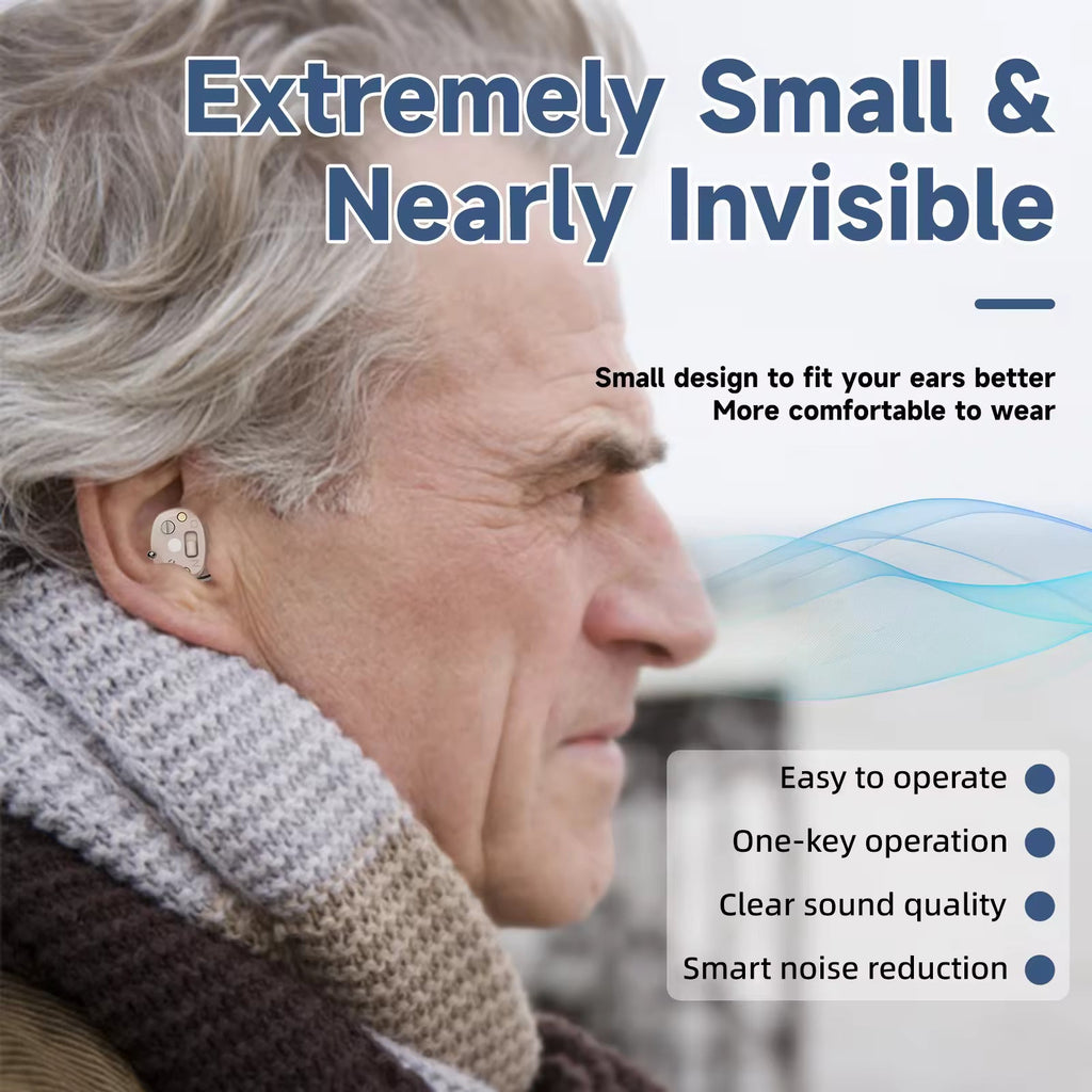 Wireless Rechargeable OTC Hearing Aids with Charging Case | Orntli