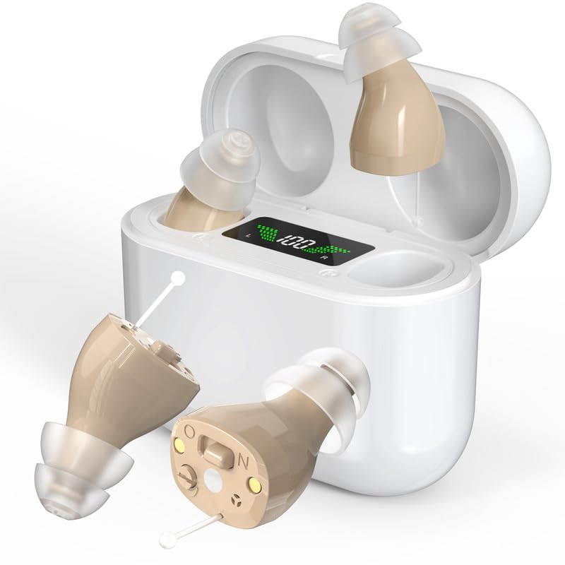 Wireless Rechargeable OTC Hearing Aids with Charging Case | Orntli
