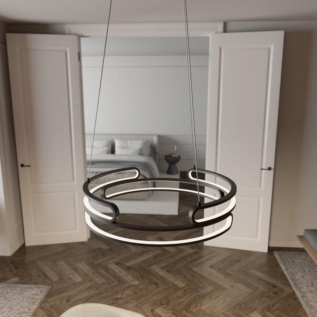 Metalis - Elegantna metalna viseća lampa