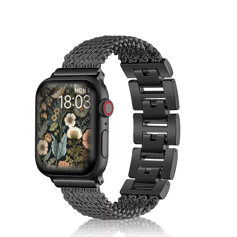 Bracelet tressé en acier inoxydable pour femme pour Apple Watch
