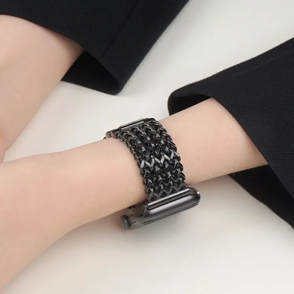 Bracelet tressé en acier inoxydable pour femme pour Apple Watch