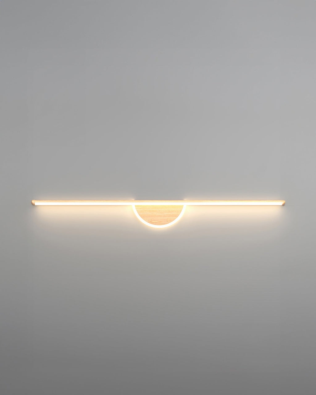 Wooden Arc Modern Wall Lamp
