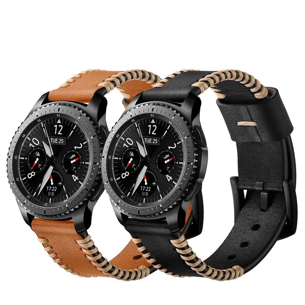 Kožený ručně šitý řemínek pro Samsung Galaxy Watch 4/5/6/7-20mm