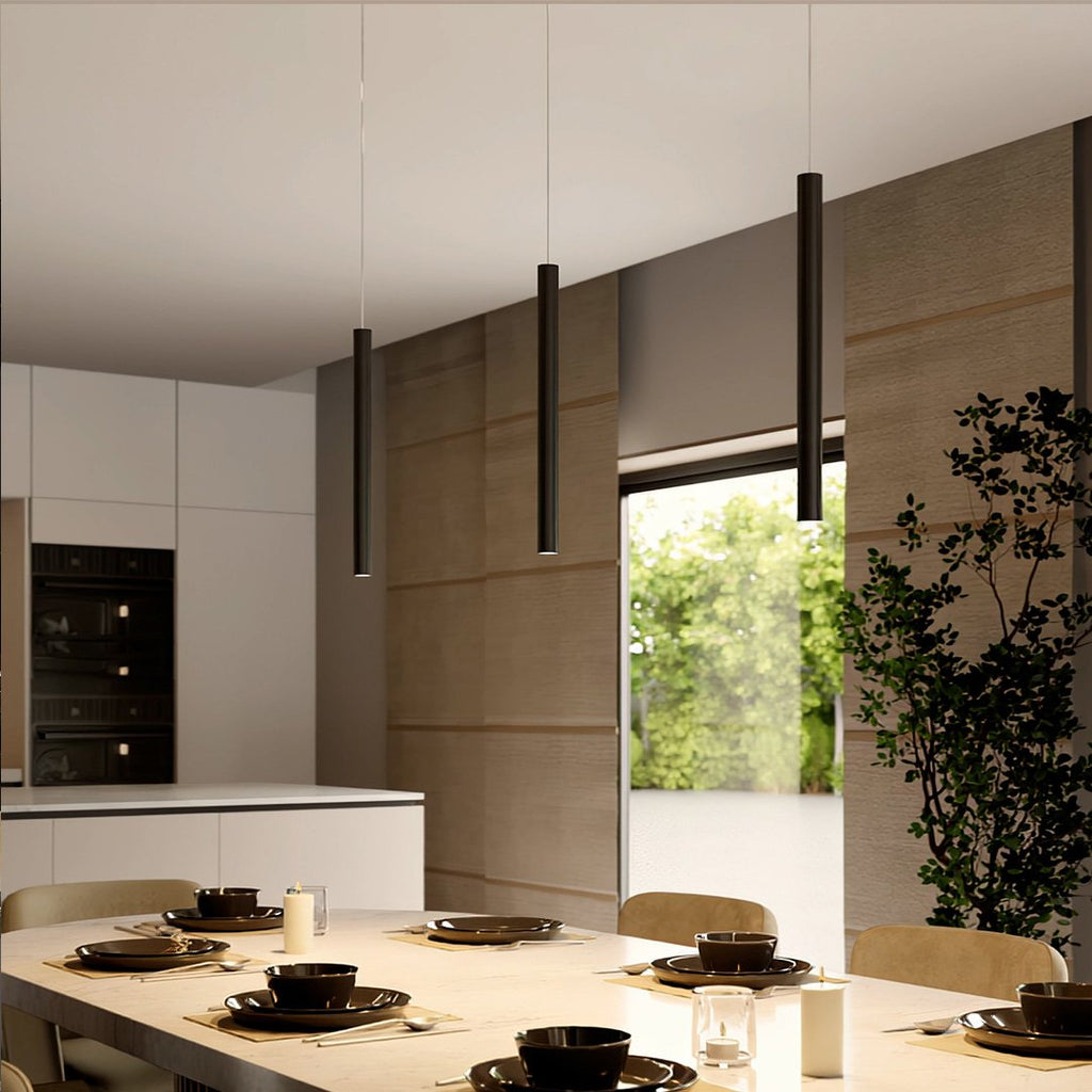 Lustră suspendată minimalistă Cirroia de la Lumenry Lampă suspendată LED din aluminiu