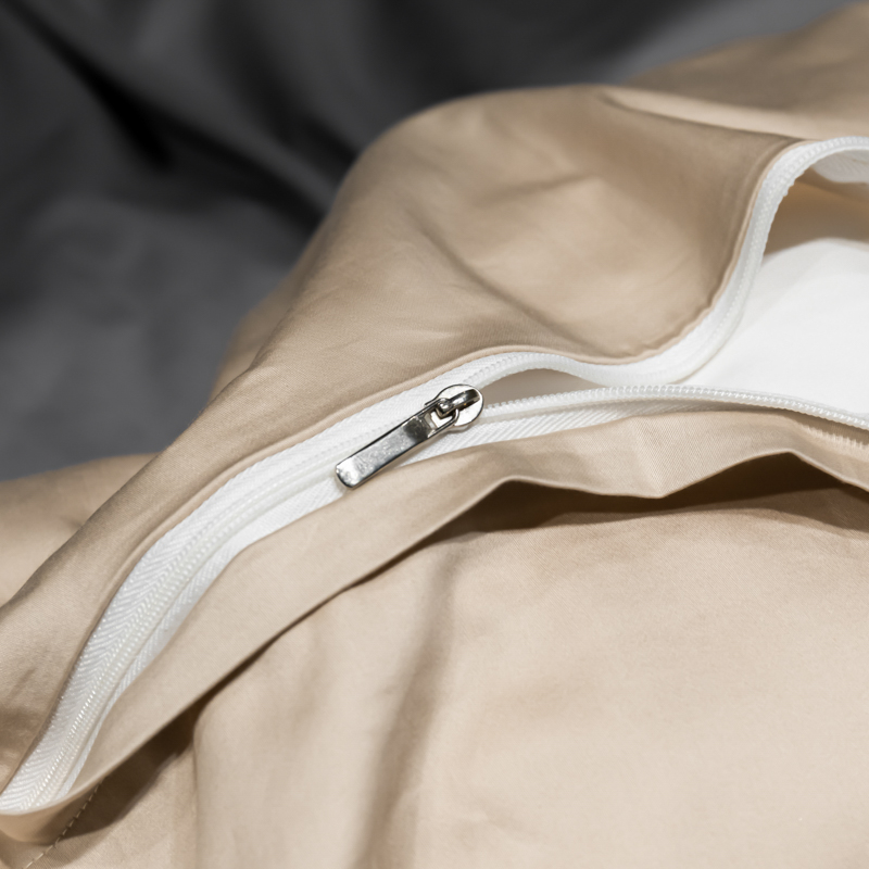 Ensemble de literie brodée en coton satiné, de luxe 4 pièces, modèle A1