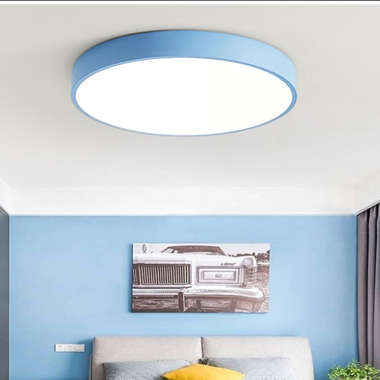 Aelora | Nordic Wood Circular Ceiling Light with Warm Glow